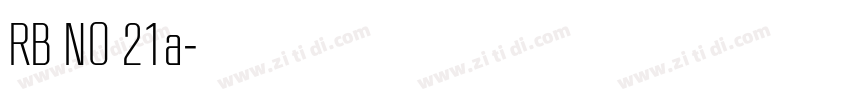 RB NO 21a字体转换